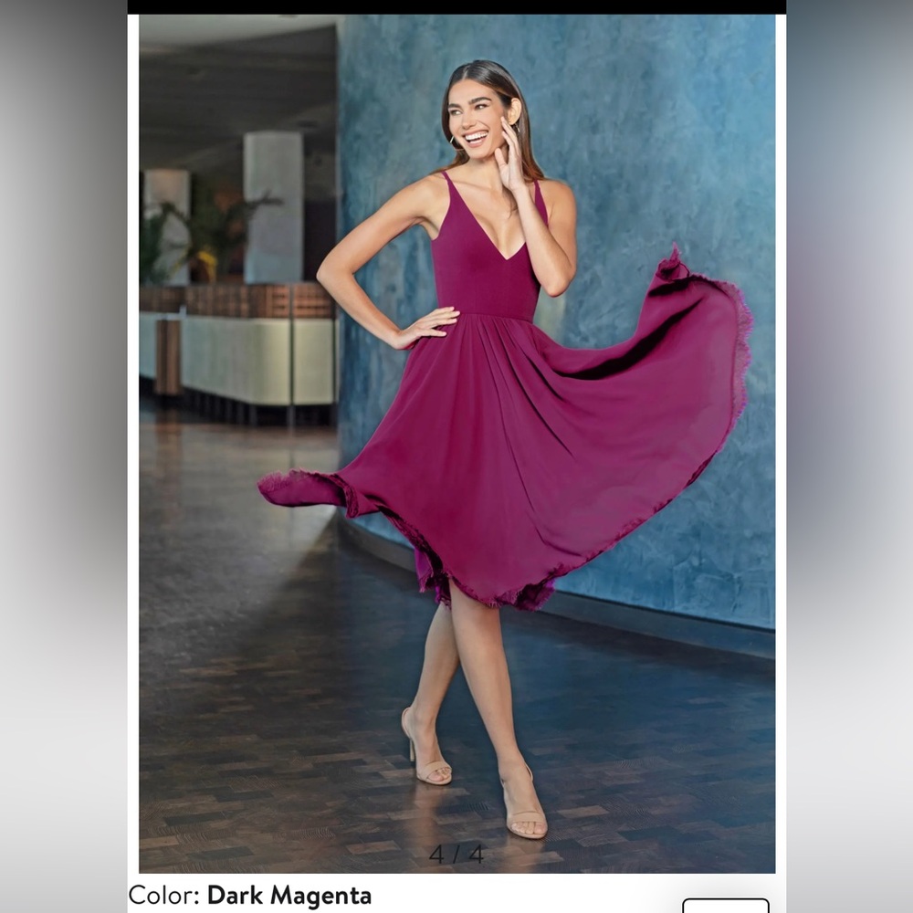 Dress the Population Plum Midi Dress